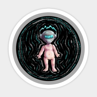 Baby Doll Robot Sticker